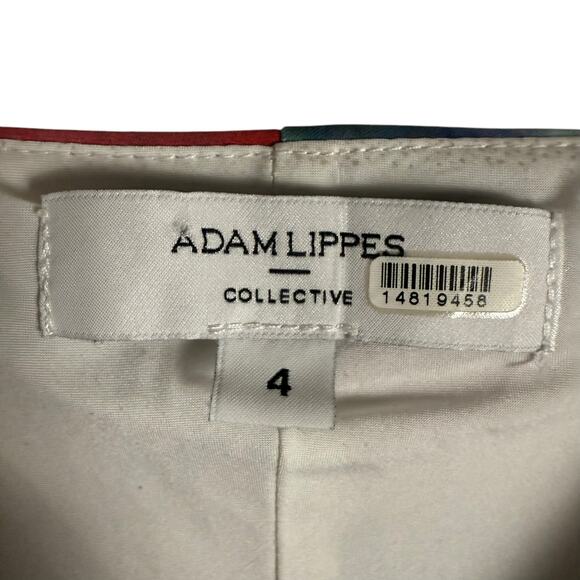 Adam Lippes Watercolor Blurred Floral Print Satin Slip Midi Dress Size 4 - Picture 10 of 16